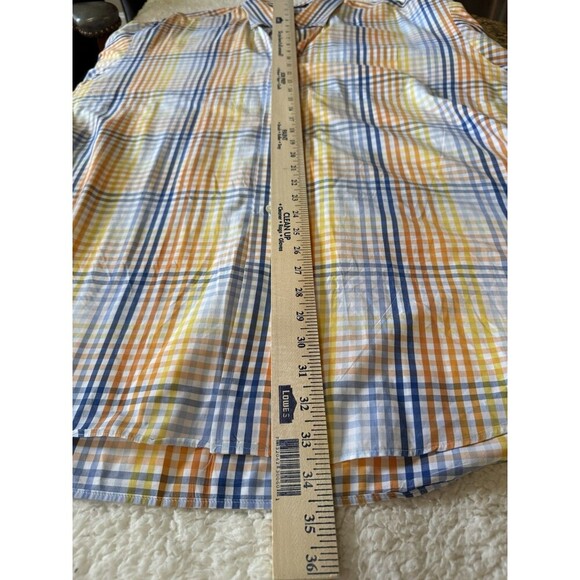 Overton Men's Button Down Check Shirt Long Sleeve XXL - Picture 5 of 7